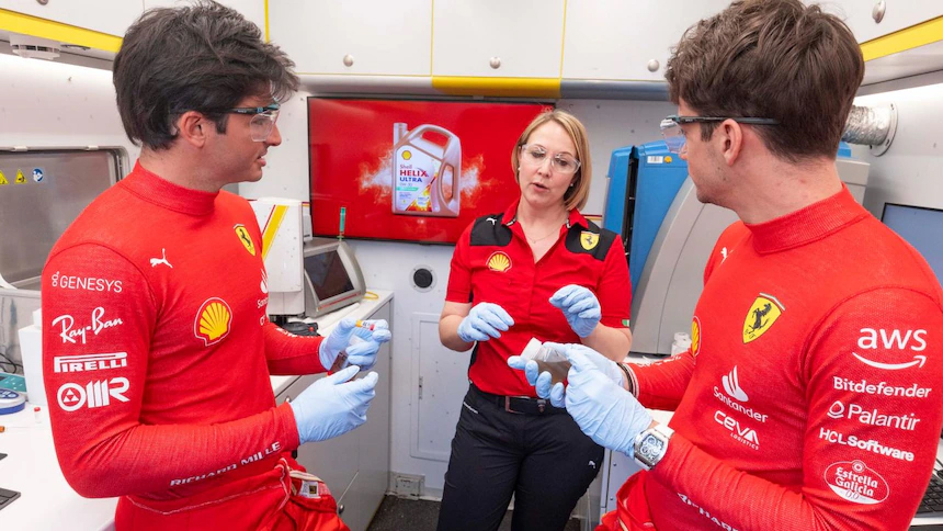 Laboratorio de Shell en Escudería Ferrari