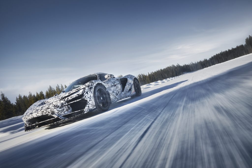 Prototipo del McLaren W1 en pruebas de frío extremo