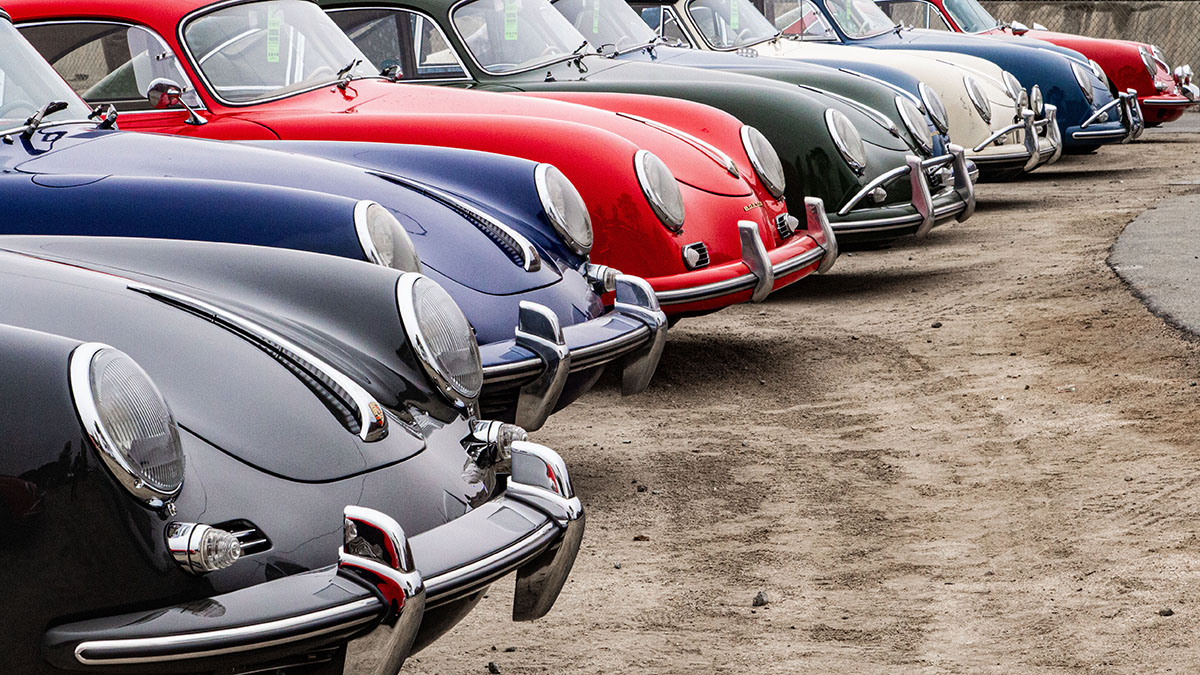 Vehículos Porsche de colección.